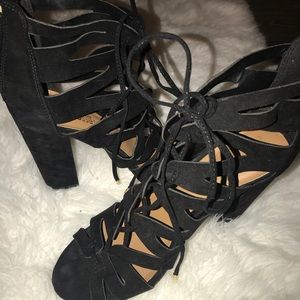 Black high heels